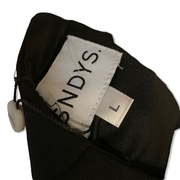 NWT SNDYS Barcelona Dress Black mini puff sleeve Revolve L - Picture 5 of 10